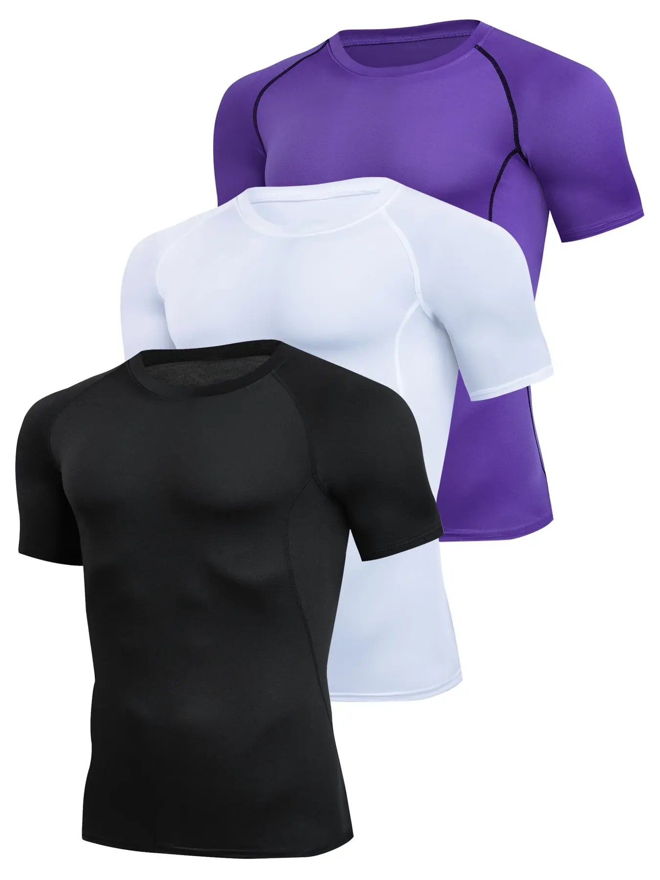 Compression Contrast Binding T-shirt